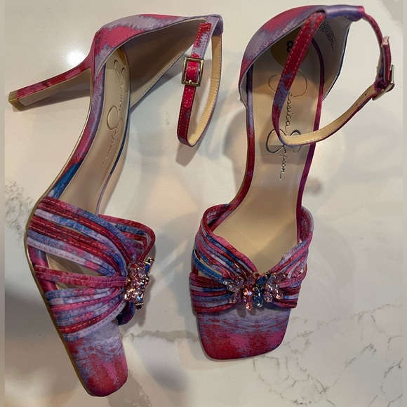 Jessica Simpson Pink and Blue Women's Heels - Picture 10 of 15